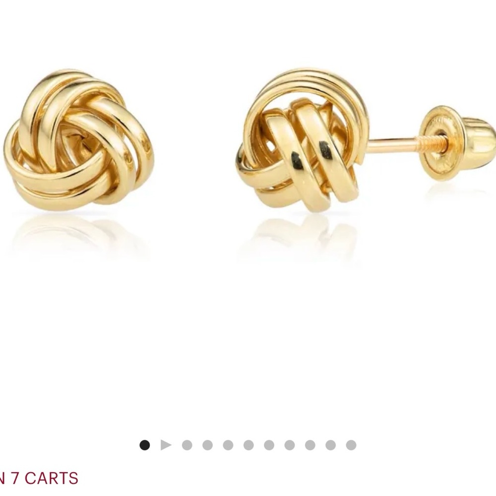 Gold Knot Earrings